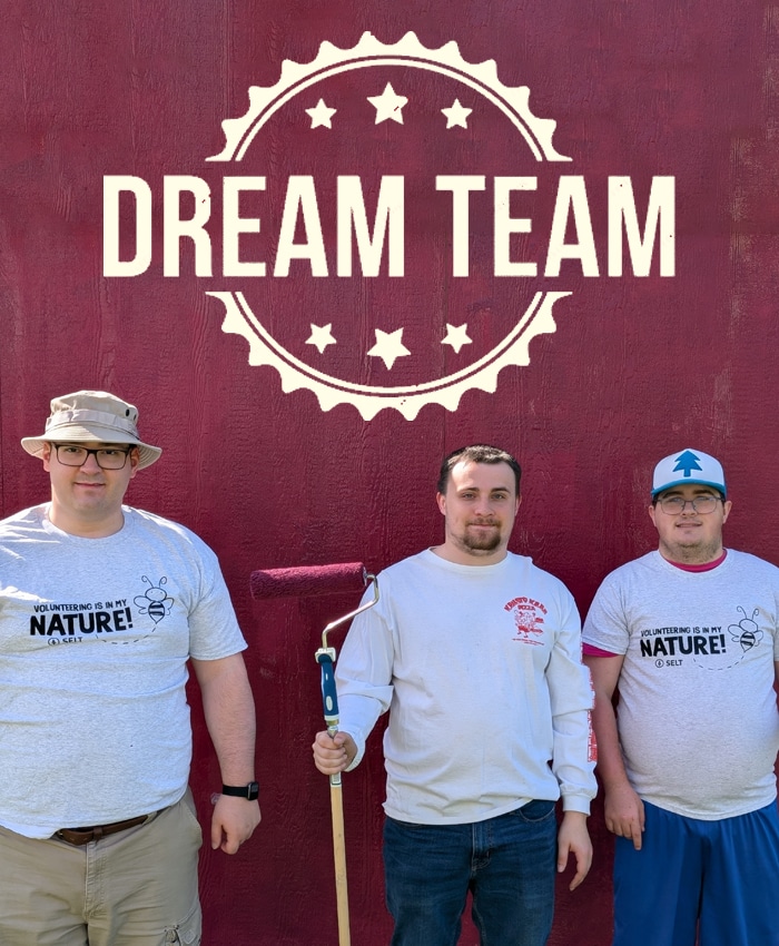 Three guys. One mission. Volunteerism at its finest.
