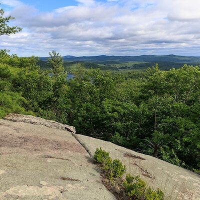 View from ledges on Mount Bet in New Durham, New Hampshire.